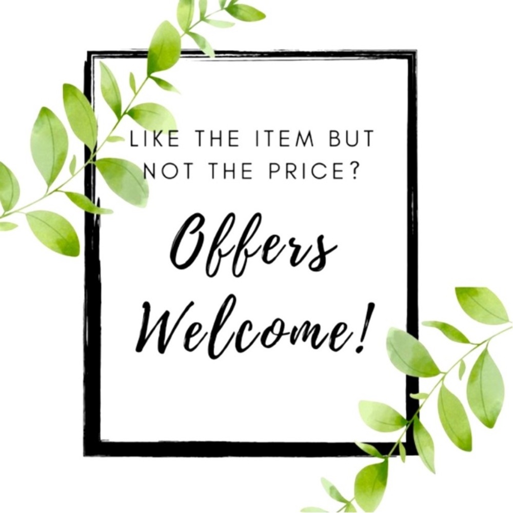 All reasonable offers are welcomed ☺️